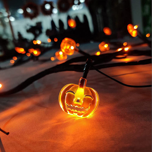 "Decor & Dine: Halloween LED Willow Vine Lights – Spooky Bat & Pumpkin String Décor for Indoor & Outdoor Parties